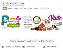 Tablet Screenshot of ecocosmeticos.com.br